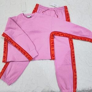 Stella McCartney Girls Pink Logo Sweats
